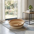 Thick Rattan Woven Cat Bed All Seasons Sleeping Cushion For Kittens